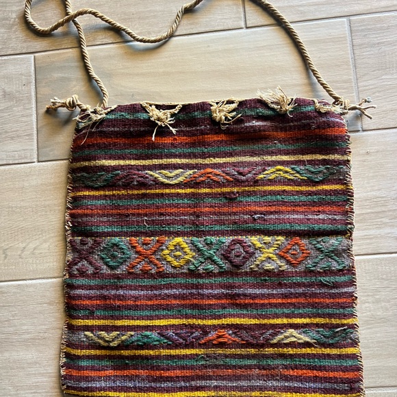Vintage Bohemian Turkish Carpet Crossbody Bag - Picture 1 of 6